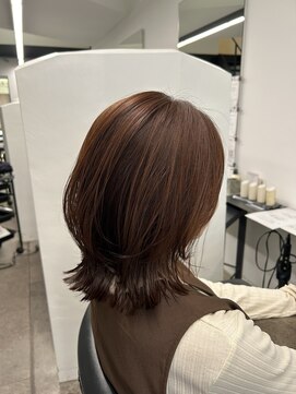 イレス 札幌円山店(IRESU) 切りっぱなしボブ/エアリーロング/美髪/ピンクブラウン/ショート