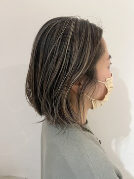 プラスシー(+C) 大人の地毛ハイライト/白髪を活かすハイライト/脱白髪染め/40代