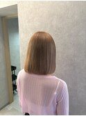 【emma小濱】ブリーチで叶う透け感ミルクティーベージュ