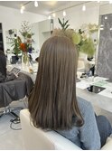 《AO hair》ブリーチなしWカラー×オリーブベージュ