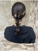 タイト編みおろしアレンジhair/たまプラーザ