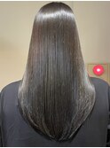 【ブリーチなし】透明感ダークグレージュ