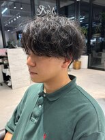 ネイロ 北千住(NeiRo)&nbsp;メンズマッシュツーブロ刈り上げ波巻きツイストスパイラルパーマ