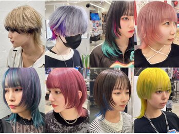 TOKYO OTAKU HAIR【オタクヘアー】 ケアブリーチ ダブルカラー インナーカラー