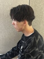 ニアウ 太田店(Niau)&nbsp;メンズナチュラルセンターパートスパイラルパーマ質感重視