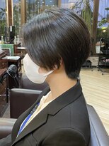 キャラ 池袋本店(CHARA)&nbsp;黒髪大人ハンサムショート◎ショートボブ【池袋/ボブ/ショート】