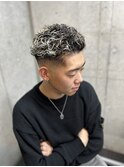 スキンフェード極道パーマメッシュ