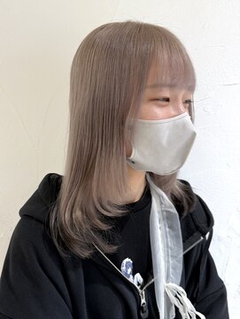 リル 茅ヶ崎(Liru:) くびれヘア/アプリコットオレンジ/ハイライトカラー/茅ヶ崎