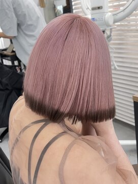 キラ 原宿(KILLA) ◇ ホワイトグレージュ/ミニウルフ/チェリーブラウン/裾カラー