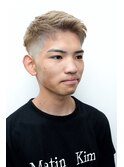 メンズカットアップバングハイトーンフェードアップバング0903