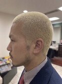 金髪オシャレ坊主！