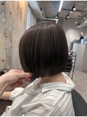 ぱつっとボブ◎ナチュラルハイライト《高倉》