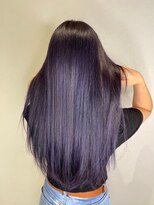 アース 常盤平店(HAIR & MAKE EARTH)&nbsp;暗めパープルカラー｜艶感ラベンダーブラック