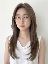 アンド 苦楽園(AND) 夙川/苦楽園口/グレージュ/顔周りレイヤー/ハッシュカット