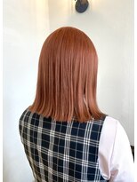 ヘアー ミュゼ 大西店(HAIR Musee) コーラルオレンジ/暖色カラー