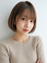 トリッカ シブヤ(TRICCA SHIBUYA)&nbsp;丸みボブ/ボブカット/内巻きボブ/ベージュブラウン