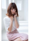 【elfo】前髪ありのボブはパーマでアレンジ上手に！！