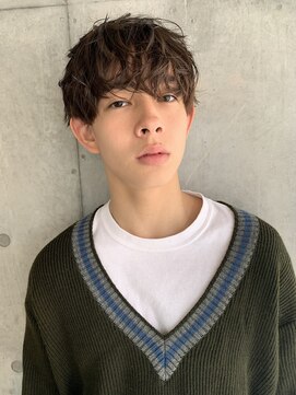 フィフス(fifth) ◇スパイラルマッシュパーマ　アッシュカラー◇