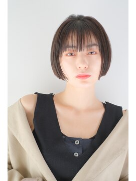 ガリカ 渋谷(Gallica) プツッと丸みボブ