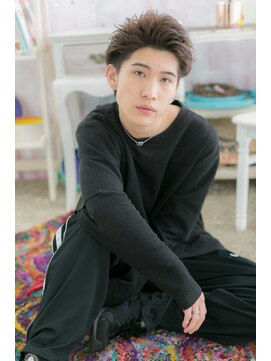 ミック 日暮里店(miq) 男前!ワイルドアップバングxツーブロック刈り上げb1