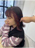 インナーカラーイヤリングカラー×デザインカラー【心斎橋】