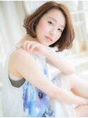 かきあげ前髪横顔美人前下がりぶつ切りボブc5上尾20代30代40代
