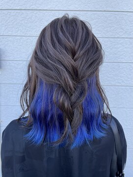 グランデュール 浜松小豆餅店(GRANDEUR) インナーカラー/ブルー