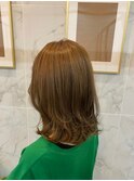 大人かわいい20代30代40代小顔ショコラベージュ1Zina船橋