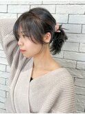 大人可愛い顔まわりカットレイヤーカット/前髪