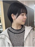 マッシュショート×黒髪×小顔サイドバング【横浜モード】
