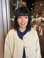 カフ(CAF)&nbsp;CAF FUKO ボブパーマ/ブルーブラック/大阪/心斎橋