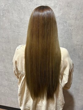 ヘアーワークス ボナ(HAIR WORKS bona.) サラ艶シルクヘア ストレート 縮毛矯正 髪質改善ケアカラー