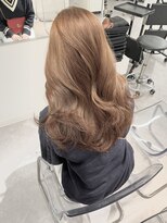 ラルムバイシー 新宿(LARME by Sea)&nbsp;ロングレイヤー×ケアブリーチ/ミルクティーブラウン(新宿/韓国)