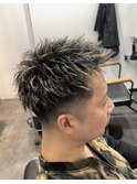 金メッシュ×ツイスパ