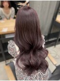 ブリーチなし*ラベンダーピンクカラー×ウェーブヘア 伊藤