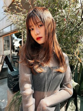 メーヴェ(Mowen) mowen 南堀江　レイヤーカット　ブラウン