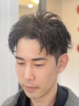 メゾン(Maison) ツーブロックスーツ短髪王道束感ツーブロックパーマショート