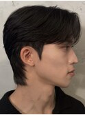 韓国カルマヘアカルマパーマダウンパーマ黒髪マッシュ