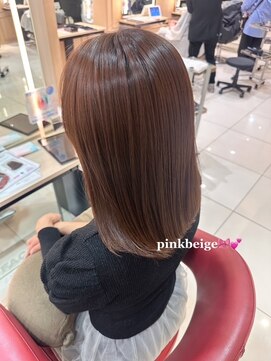 フェイス 伊勢原(FACE。) 【韓国風】ピンクベージュイルミナカラー