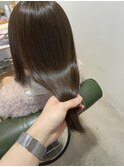 オリーブグレージュ/透明感カラー