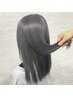 ★【透明感が欲しい方】デザインカット＋ブリーチ+透明感カラー