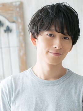 メンズヘア ビーセカンド 草加店(MENS HAIR B-2) 20代30代ダークアッシュ社会人マッシュパーマY草加