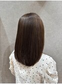 【髪質改善ストレート】ベージュカラーハイライト