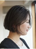 ボブ／レイヤー/透明感カラー/beautrium鎌倉小町　比嘉