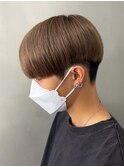 マッシュナチュラルカラーマッシュメンズヘアカラーツーブロック