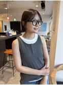 【akari】切りっぱなしボブ