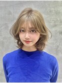 暗髪/クラゲヘアー/ココアベージュ/小顔(新潟/万代）