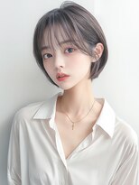 カバーヘアアンドスパ ブリス 浦和(COVER HAIR&SPA bliss) 丸みショートボブ/アッシュグレージュ/似合わせカット/艶髪p浦和