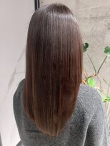 ラブクロムトーキョー オモテサンドウ(LOVECHROME OMOTESANDO)&nbsp;大人ガーリー透明感ブラウン/サラ艶ストレートヘア