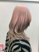 フェイス 石川町 (FACE) 春人気!ピンクベージュ×裾カラーのレイヤー/ルーツ